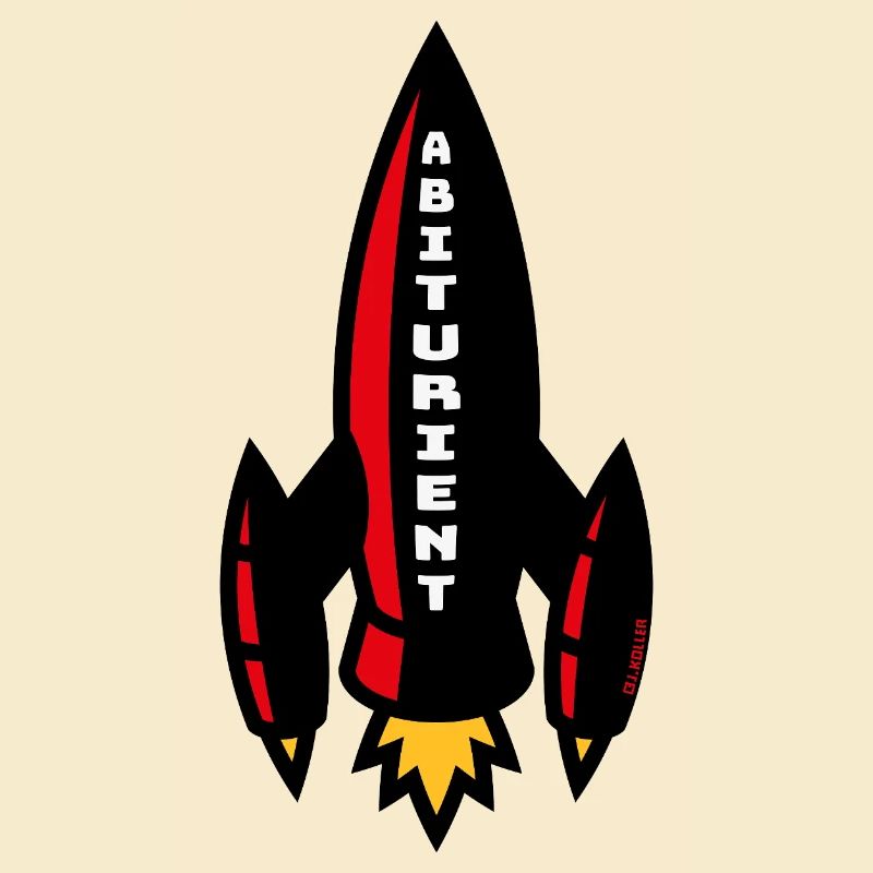 Abiturient Rakete (Schulabschluss Abschluss / 4C)