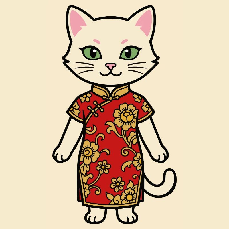 Chat de Chine de Shanghai
