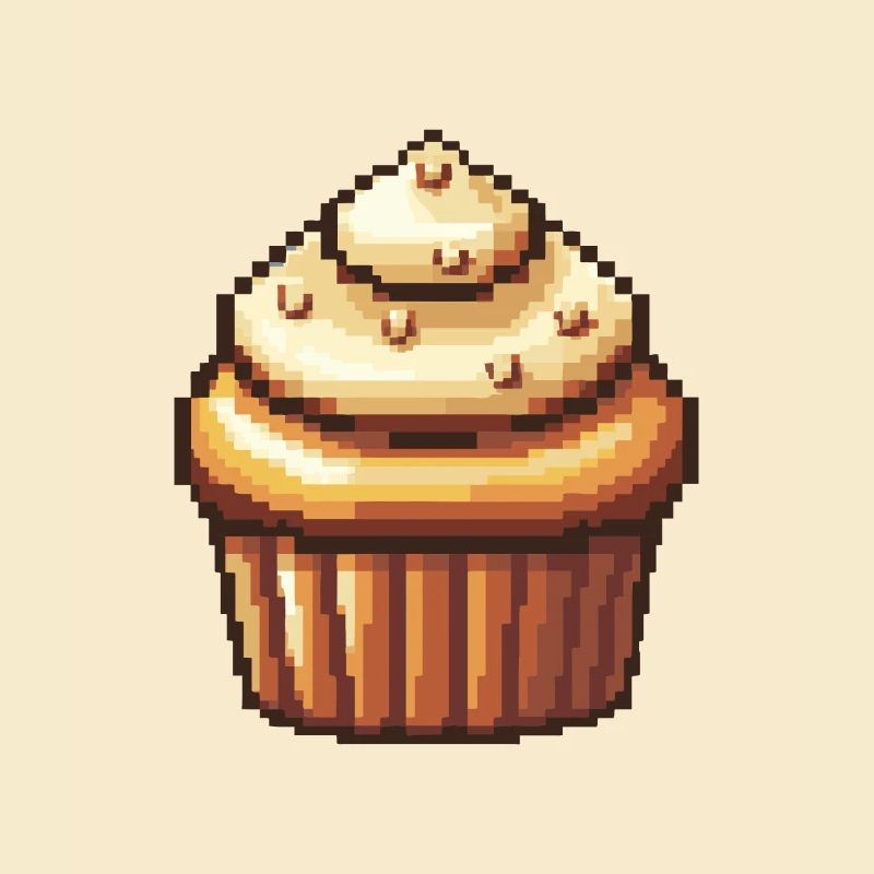 Cupkake Pixel Gamer Torte