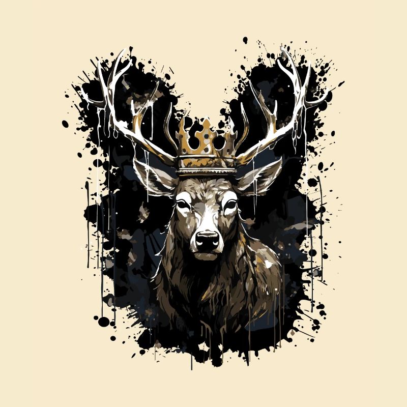 Deer Head Portrait Crown