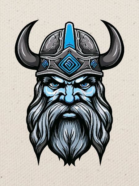 Wikinger Kopf Valhalla Odin