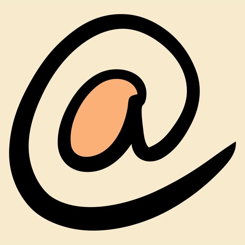 @ signe. Ät / À Symbole. Icônes Web. Émail.