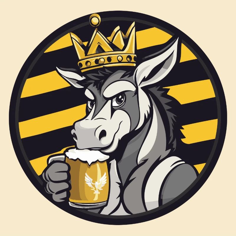 Bande dessinée de bière d’âne