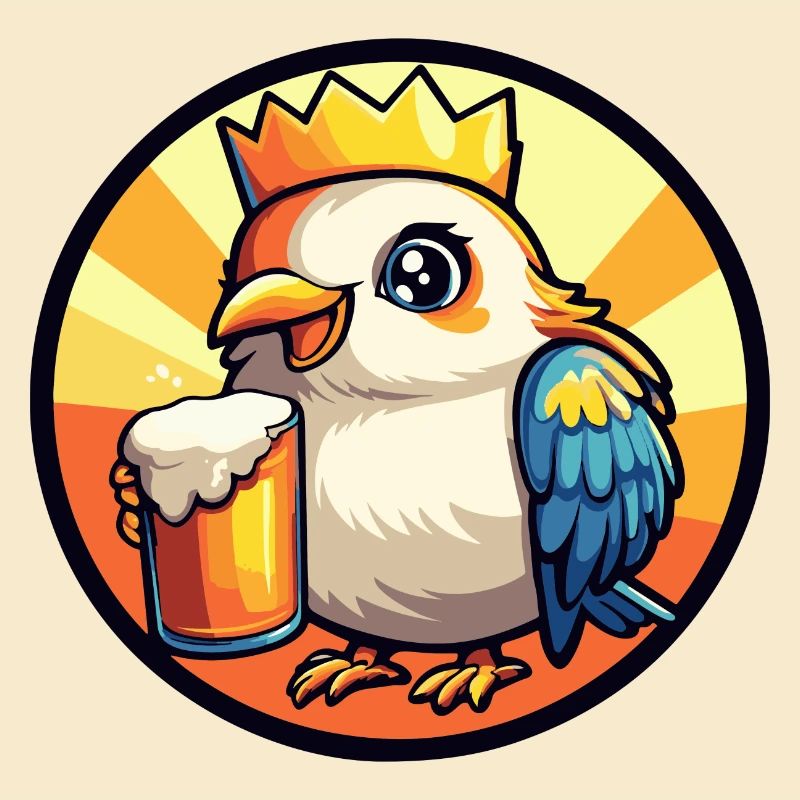 Taube Vogel Bier Comic