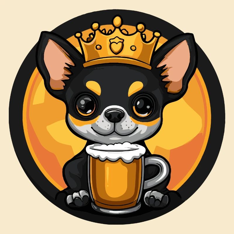 Chihuahua Hund Bier Comic
