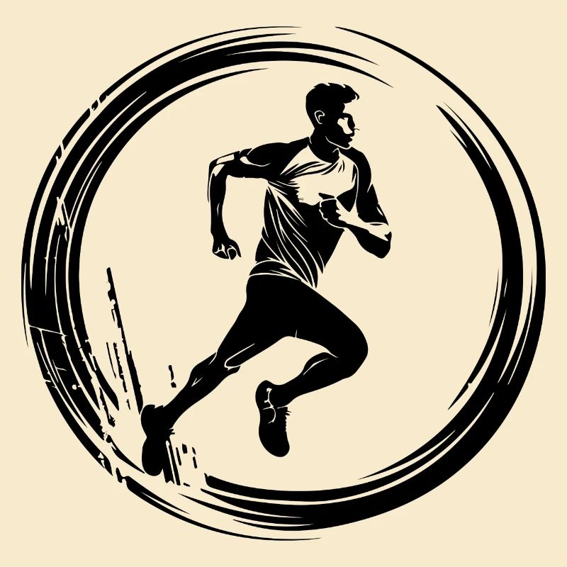 Running Marathon Silhouette