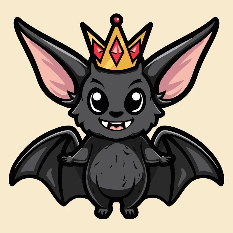 Fledermaus Comic Krone