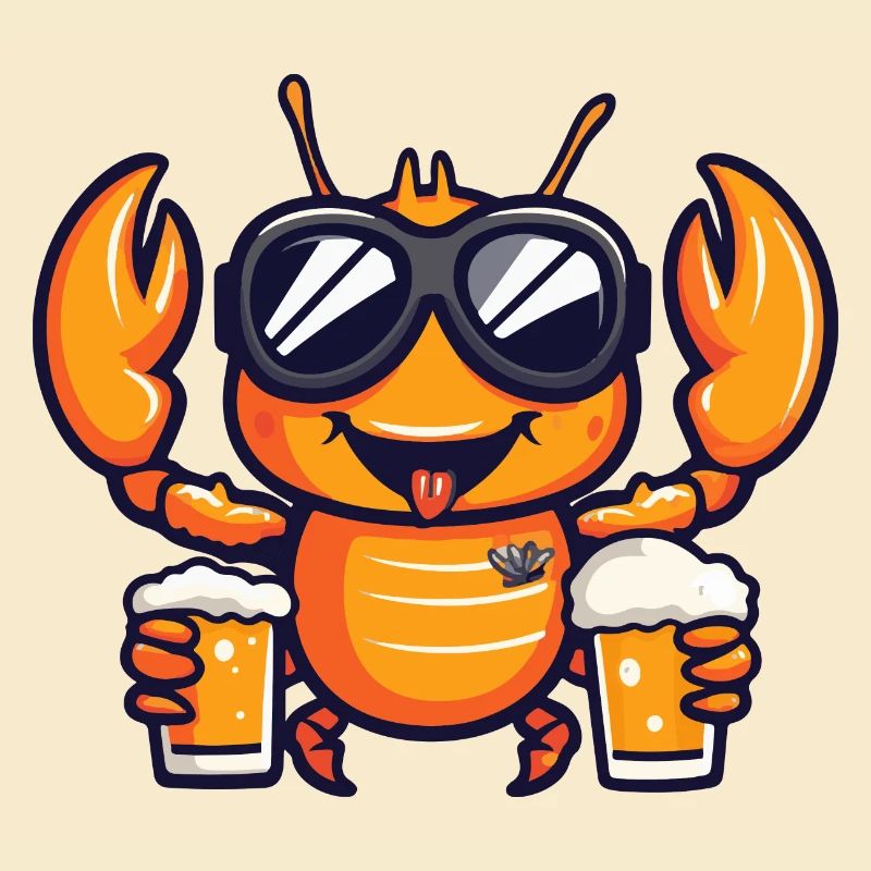 Hummer Krebs Ski Bier