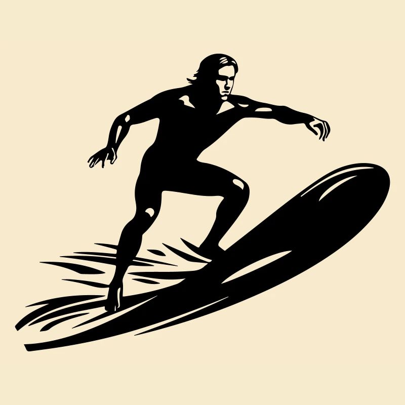 Surfer Man Icon