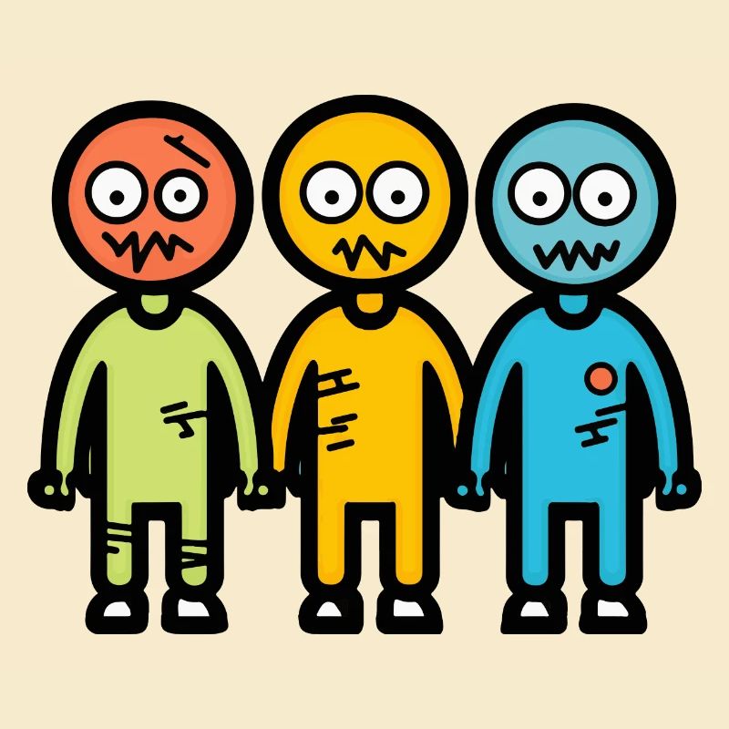 Zombies Halloween Comic Team