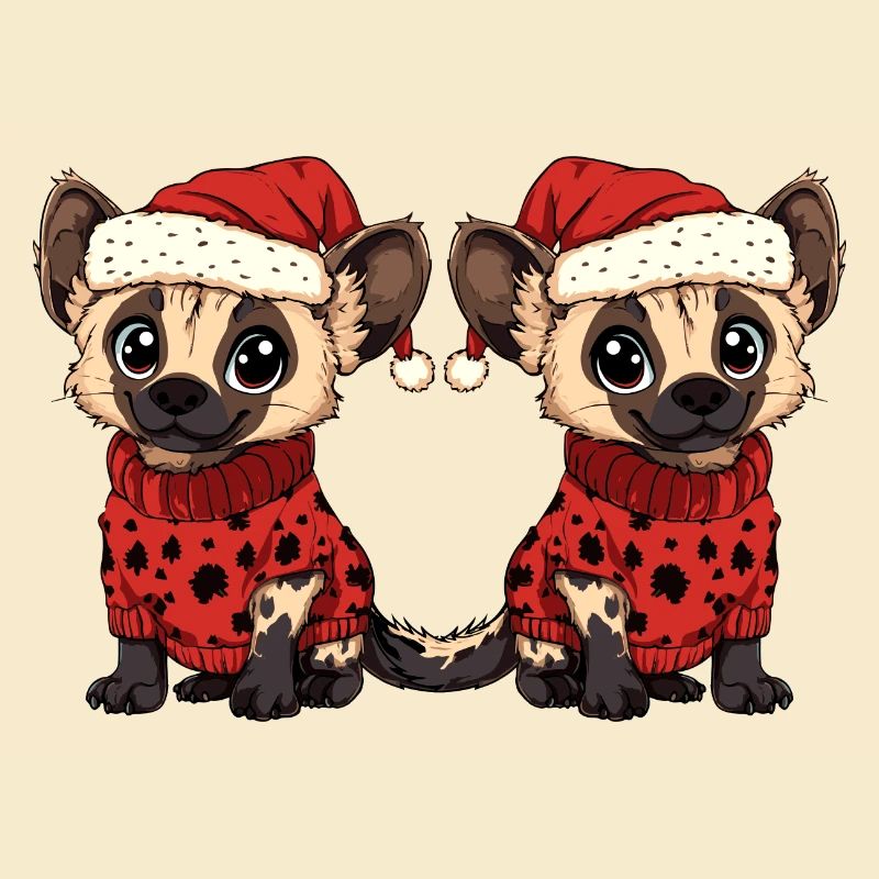 Hyäne Weihnachten Team