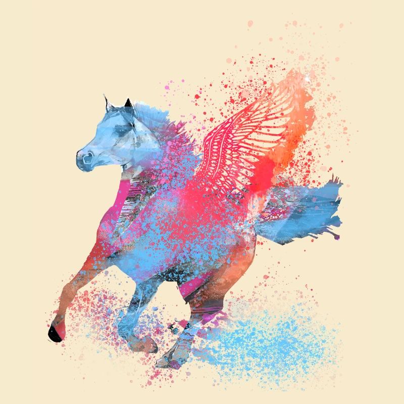 fliegendes pferd,pferd mit flügel,pferd,graffiti