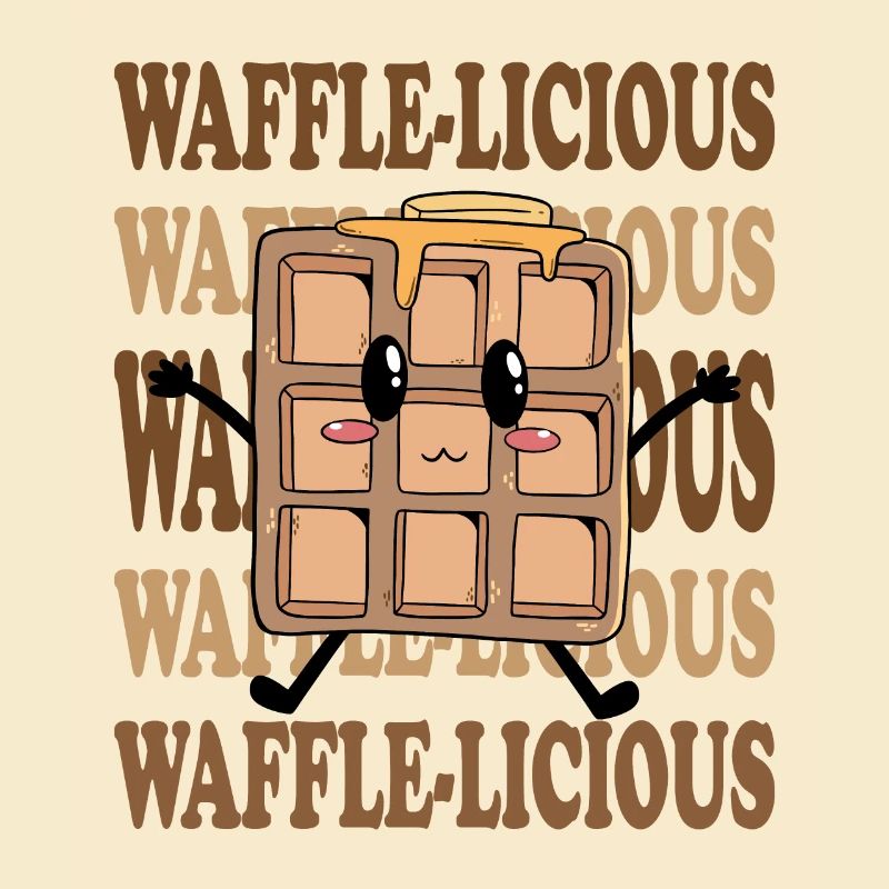 Waffle-Licious Funny Saying Syrup Waffle Chef
