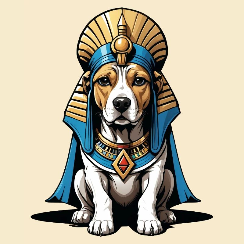 Chien Pharaon Chien Égypte Pyramide Cadeau