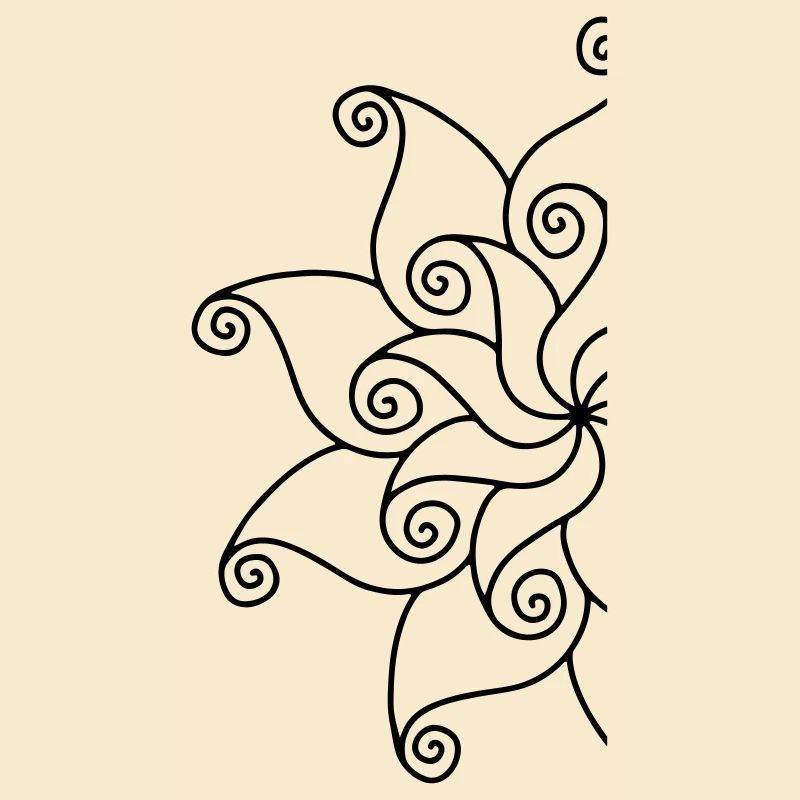 Fragment de fleur de mandala