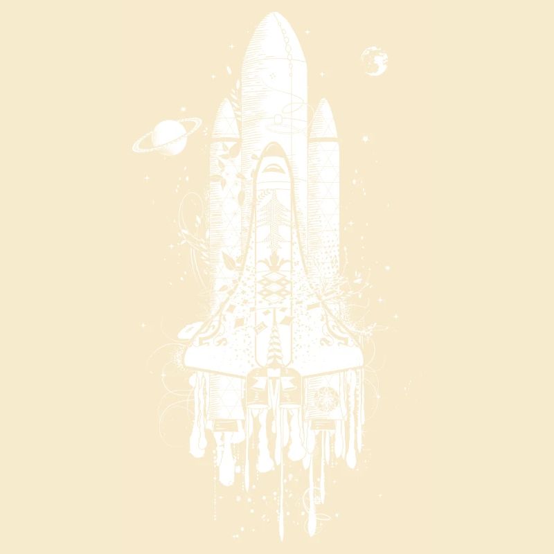 fantasievoll gestaltetes Space Shuttle