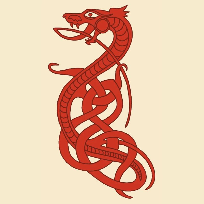 Infinite red snake