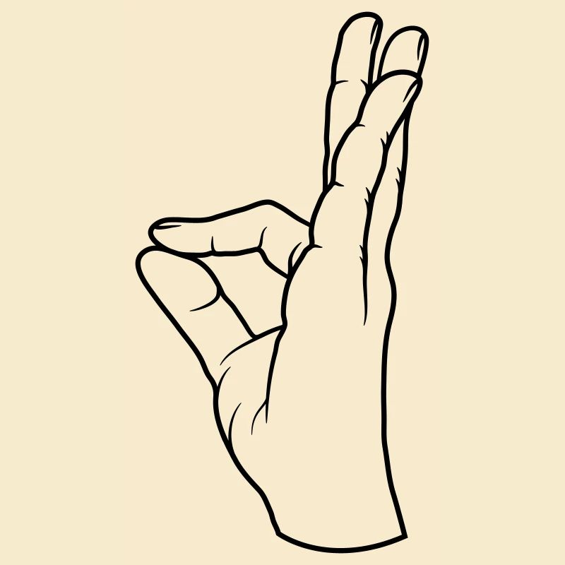 Handgeste perfekt sehr lecker