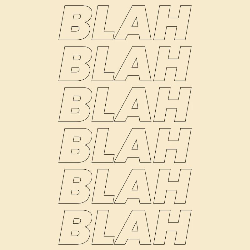 Blah Blah Blah