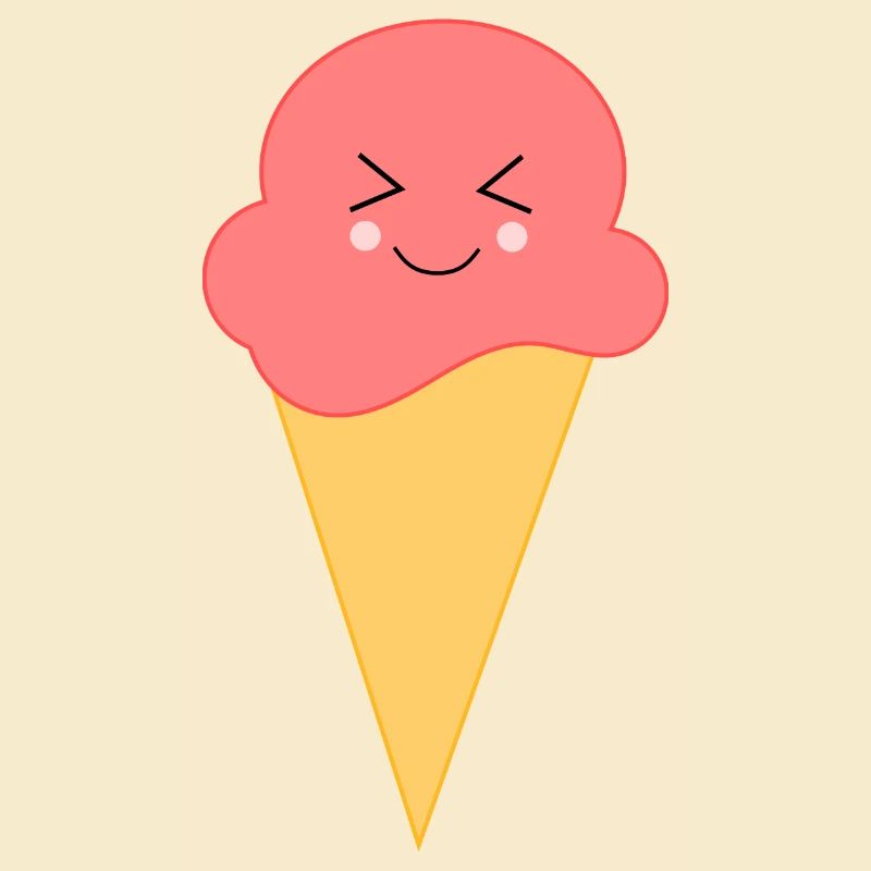 Eis Eiscreme Erdbeereis