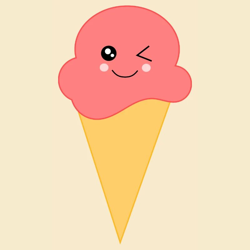 Eis Eiscreme Erdbeereis