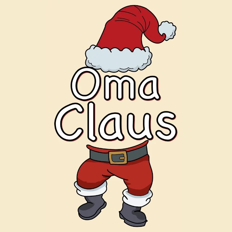 Oma Claus Lustiges Weihnachts-Geschenk Großmutter