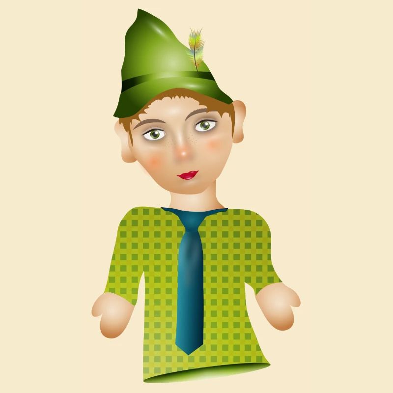 Der Seppel oder auch Seppl als Puppen Figur