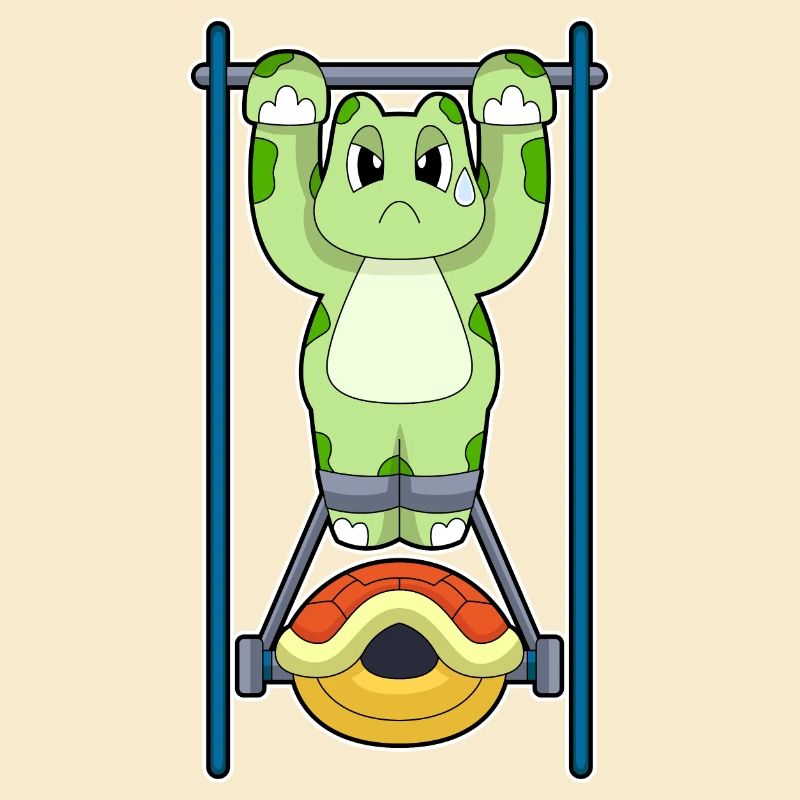 Turtle Bodybuilder Pull-ups Bodybuilding