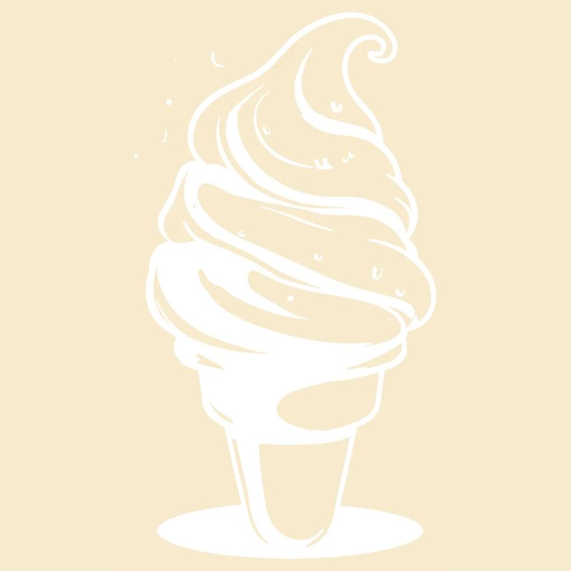 Dessin de crème glacée molle