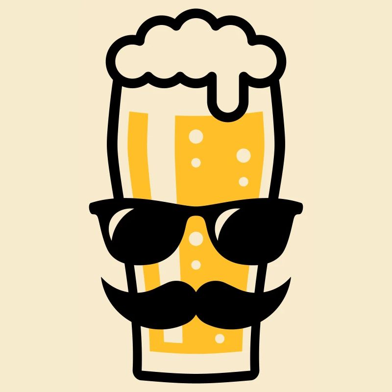Bierglas (Bier / Sonnenbrille / Schnurrbart / 2C)