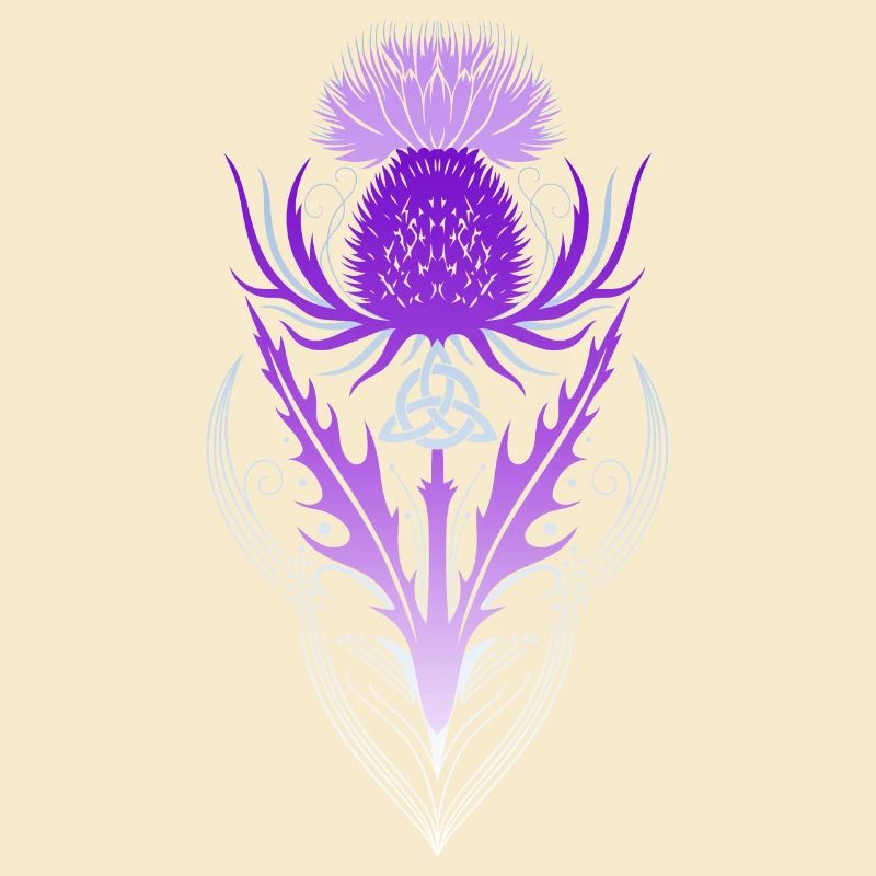 Distel mit Triquetra