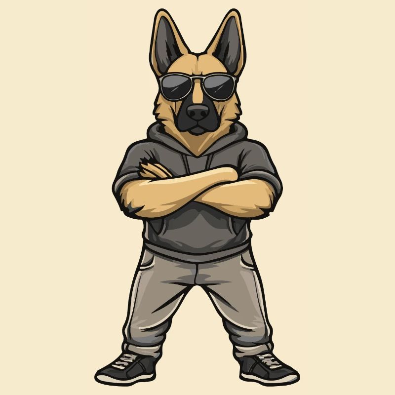 Schäferhund Comic