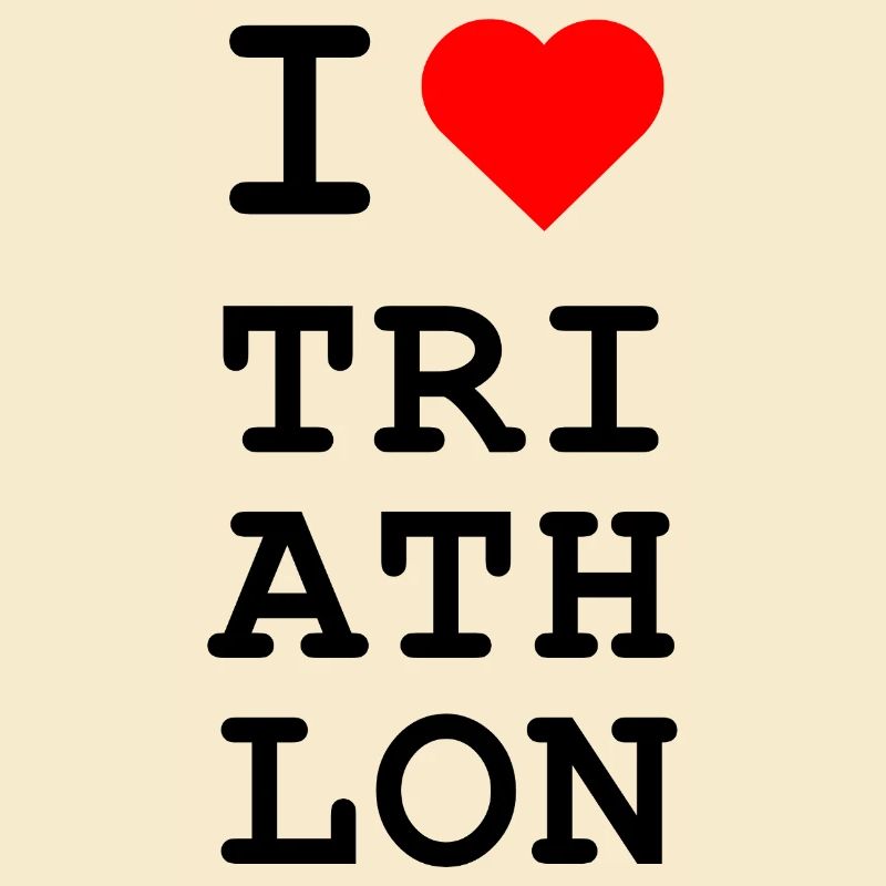 Ich liebe Triathlon - Ikonisches Herz Design