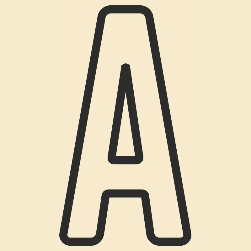 Typodesign de la lettre A