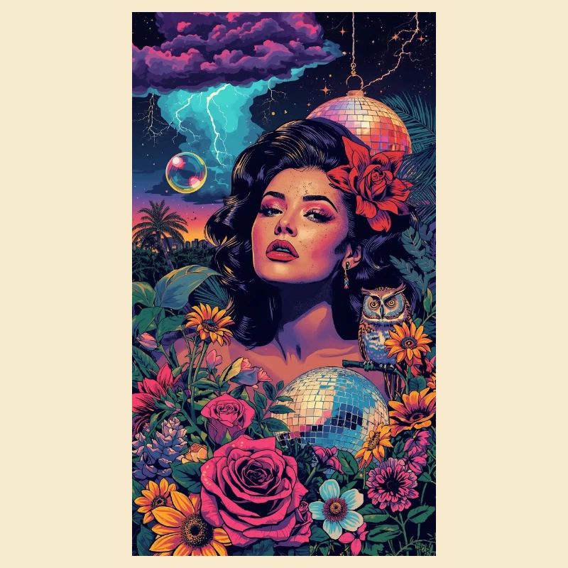 Neon-Blumensirene