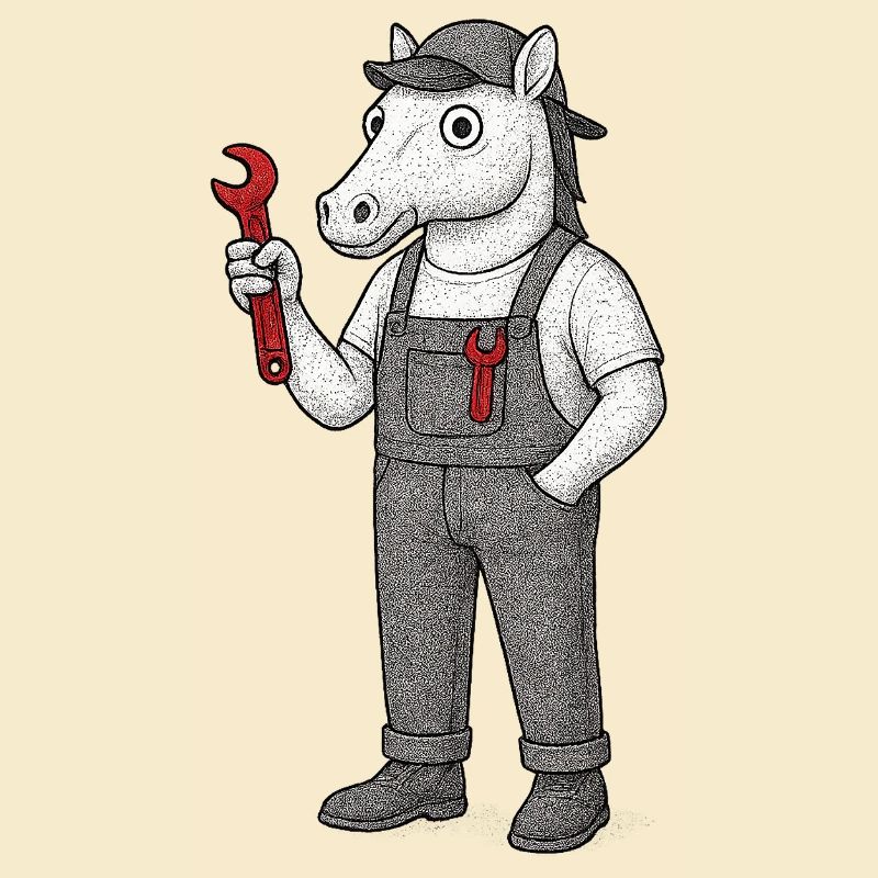 Mécanique de chevaux à clé à molette