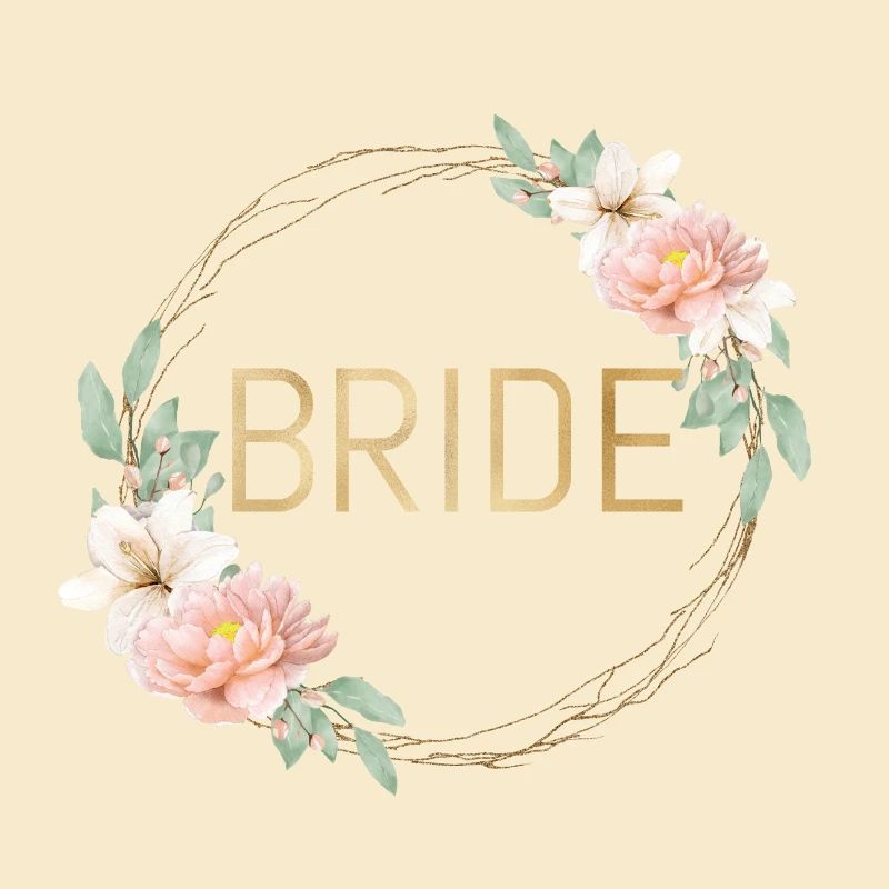 Team Bride! Boho Flower Wreath