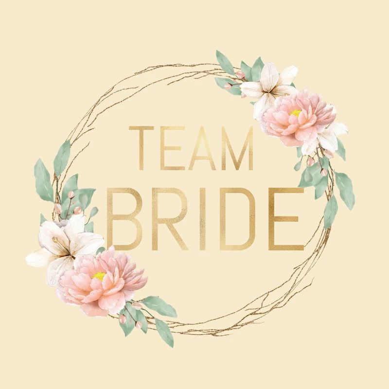Team Bride! Boho Flower Wreath