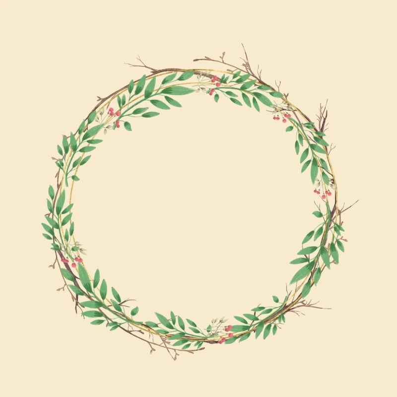 Wreath Rustic customizable