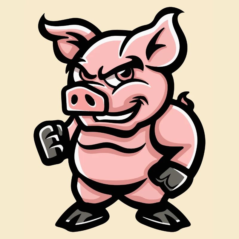 Bande dessinée de cochon