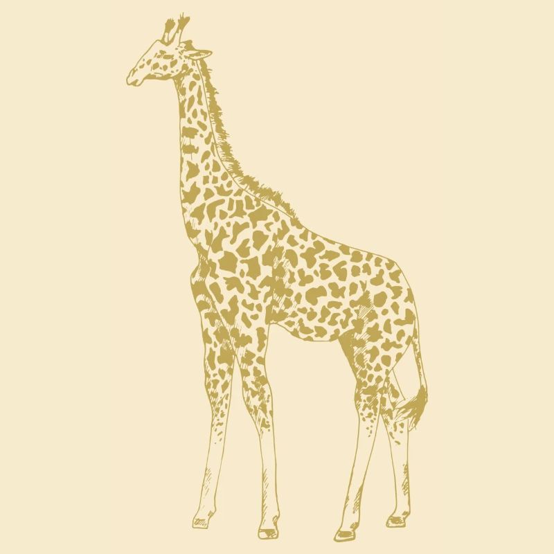 Illustrierte Designs mit Giraffe