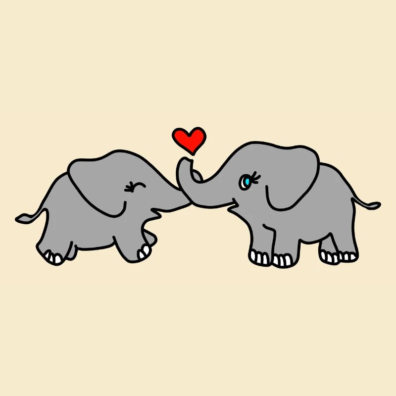 Elefant Liebe Herz