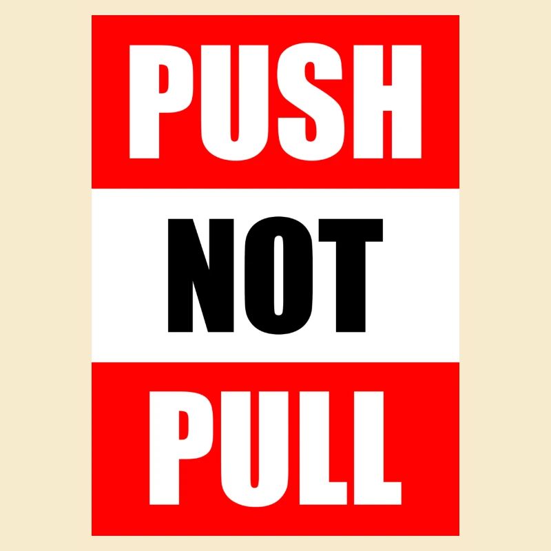Push not pull