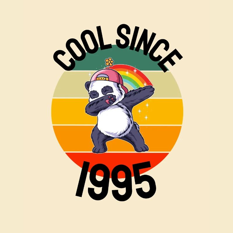 Cool Seit 1995 Retro Dabbing Panda 27. Geburtstag
