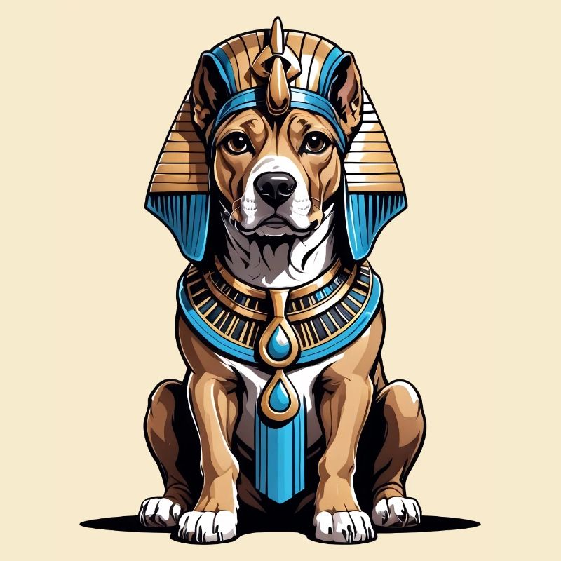 Chien Pharaon Chien Égypte Pyramide Cadeau