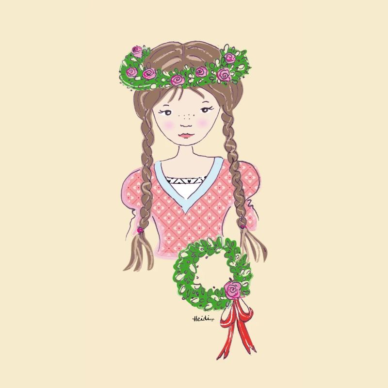 Mittelalter Blumenmädchen braun