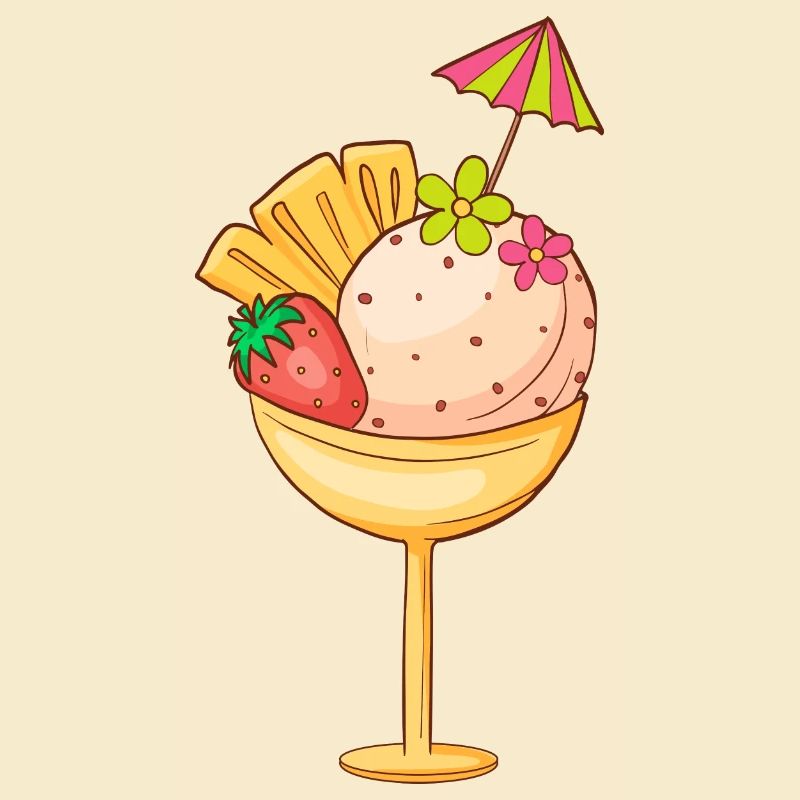 Eis Speiseeis Eiskrem Eiscreme Kugeleis Eisbecher