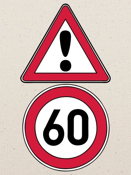 60th birthday, attention 60 ... +