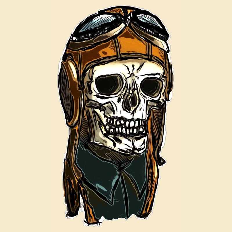 Skull avec casque