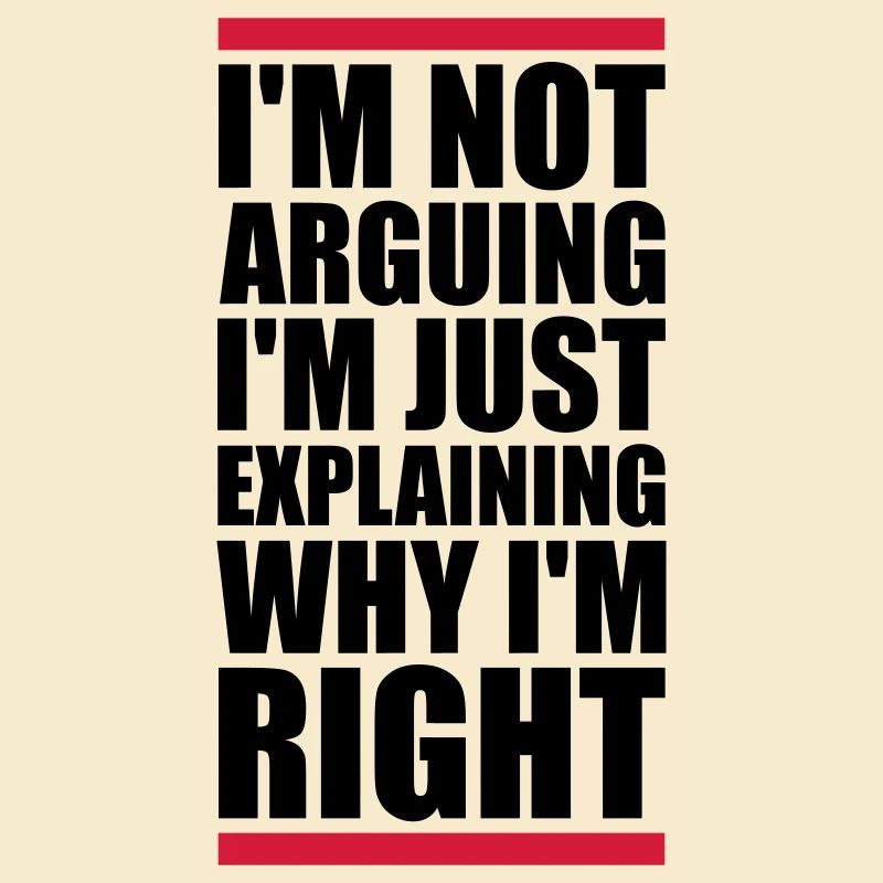 I m not arguing